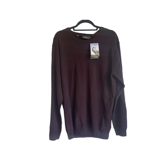 New Rodd & Gunn Queenstown Cashmere & Wool Sweater Claret Men's Size 2XL - Picture 5 of 10